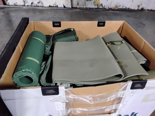 Bulk Military Surplus Sleep System Lot &ndash; Self-Inflating Mats, Foam Mats & Barracks Bags