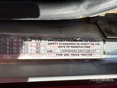 2010 Peterbilt 386 Sleeper Prime Mover