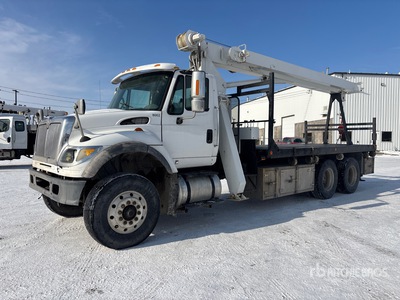 Manitex 956 9 ton Straight Boom on 2005 International 7600 6x4 Boom Truck