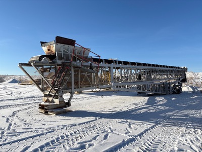 Assinck 36 in x 140 ft Telescopic Radial Stacking Conveyor