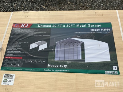 KJ K2030 Metal Garage - Unused