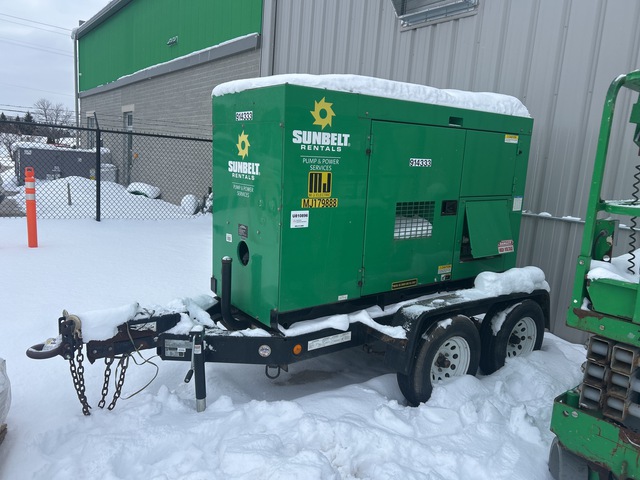 2016 Multiquip Whisperwatt DCA70SSJU3M0RP 70 kVA Mobile Generator Set
