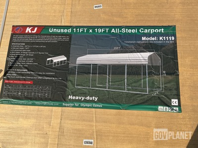 KJ K1119 All-Steel Carport- Unused