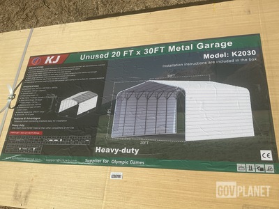 KJ K2030 Metal Garage - Unused