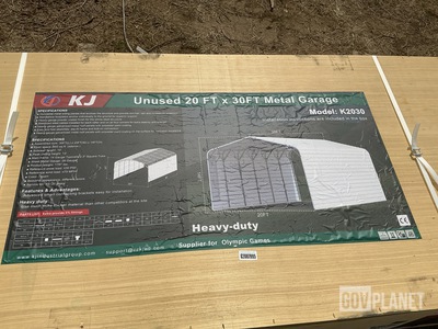 KJ K2030 Metal Garage - Unused