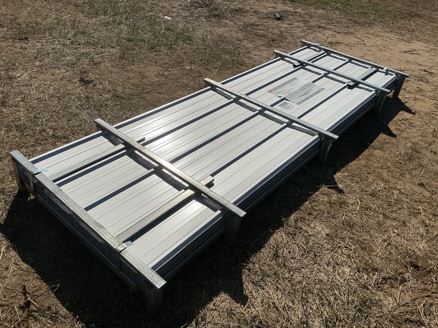 (100) Piece Lot of 10' Long Corrugated Steel Panels