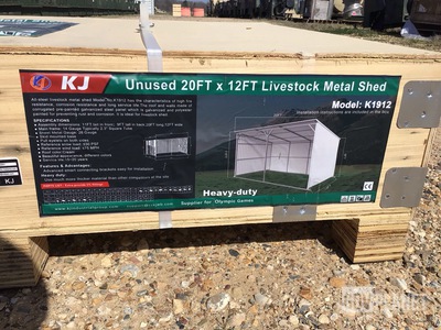 KJ K1912 Livestock Metal Shed - Unused
