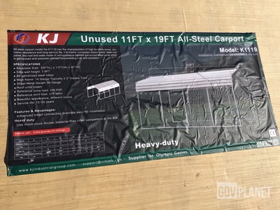 KJ K1119 All-Steel Carport- Unused