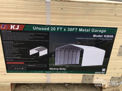 KJ K2030 Metal Garage - Unused