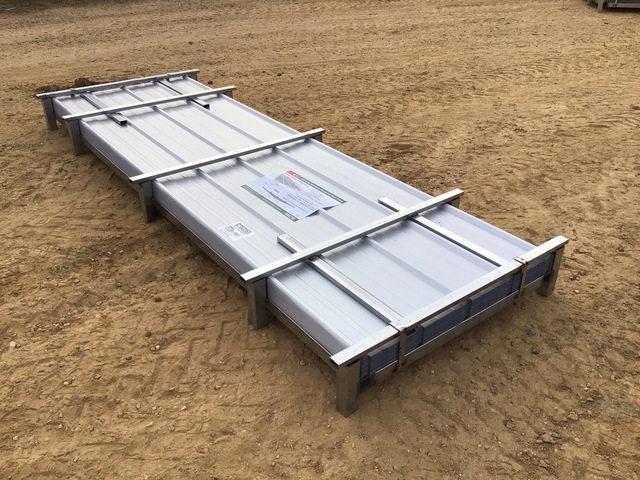 (100) Piece Lot of 10' Long Corrugated Steel Panels