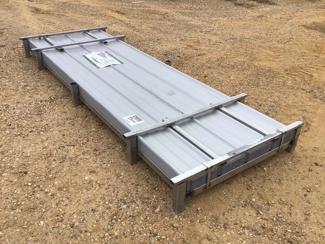 (100) Piece Lot of 10' Long Corrugated Steel Panels