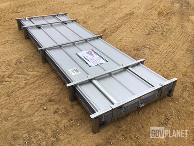 (100) Piece Lot of 10' Long Corrugated Steel Panels