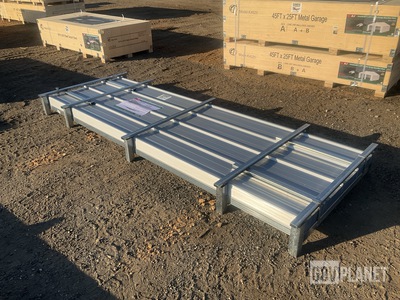 (100) Piece Lot of 10' Long Corrugated Steel Panels