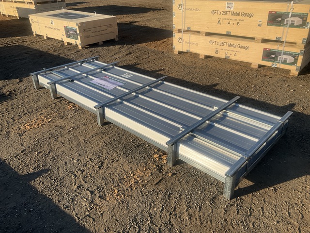 (100) Piece Lot of 10' Long Corrugated Steel Panels