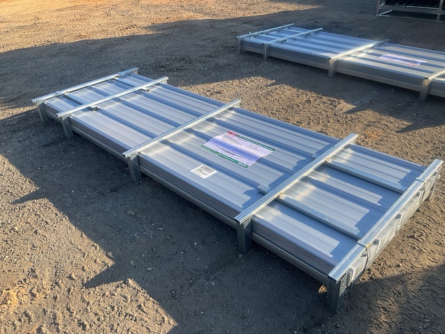 (100) Piece Lot of 10' Long Corrugated Steel Panels