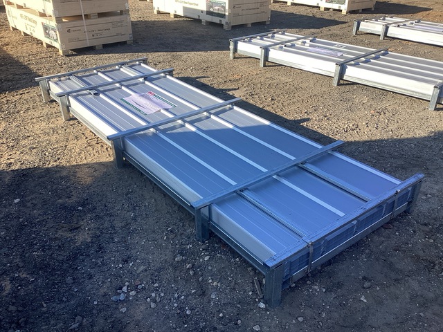 (100) Piece Lot of 10' Long Corrugated Steel Panels