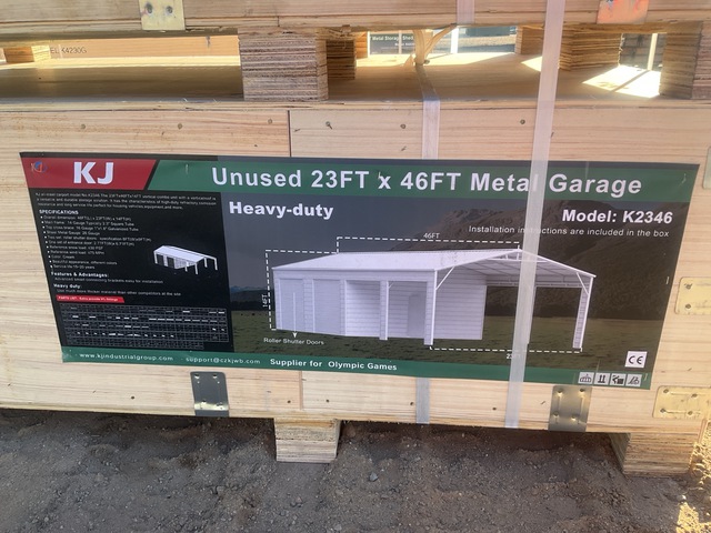KJ K2346 Metal Garage - Unused