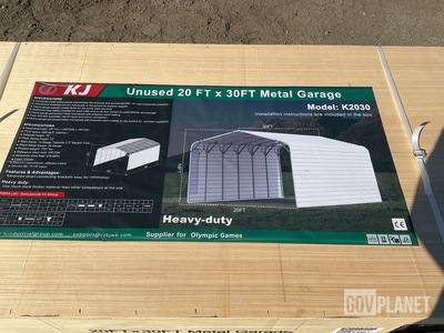KJ K2030 Metal Garage - Unused
