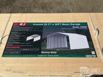 KJ K2030 Metal Garage - Unused