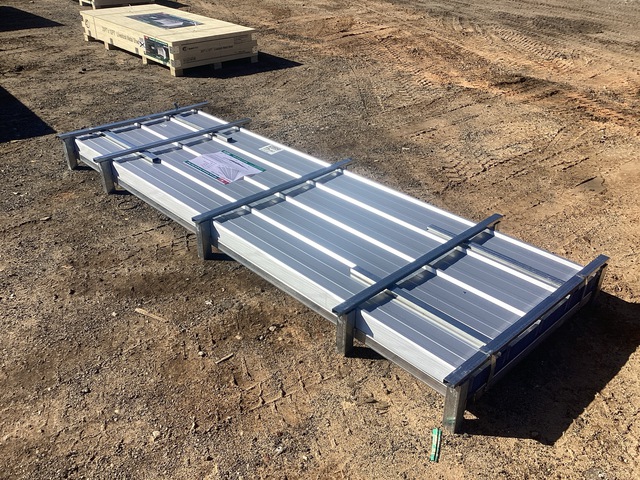 (100) Piece Lot of 10' Long Corrugated Steel Panels