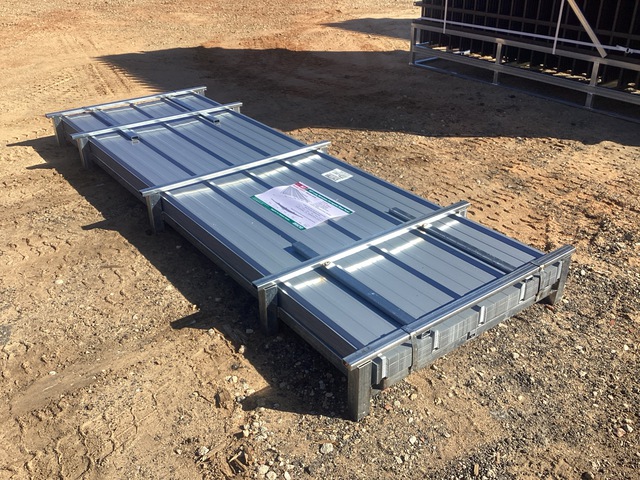(100) Piece Lot of 10' Long Corrugated Steel Panels