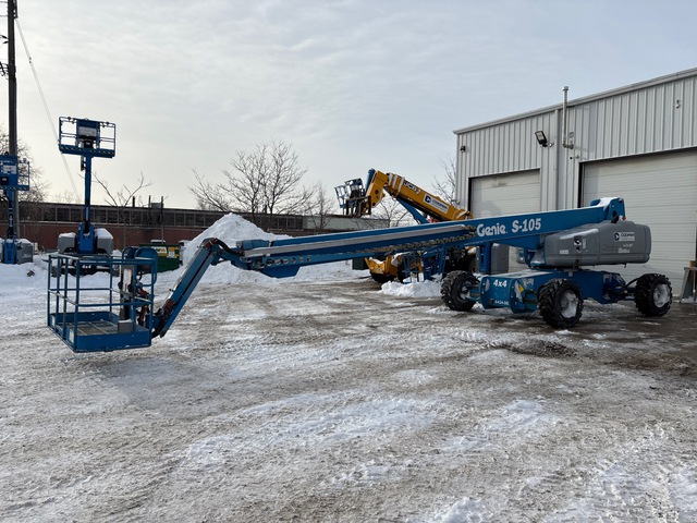 2015 Genie S-105 4WD Diesel Telescopic Boom Lift