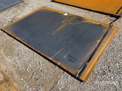 Quantity of (2) 2025 Kit Containers 5 ft x 8 ft (.75 in Thick) Steel Plates (Unused)