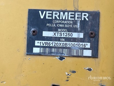 2011 Vermeer XTS1250 Tracked Kabelploeg