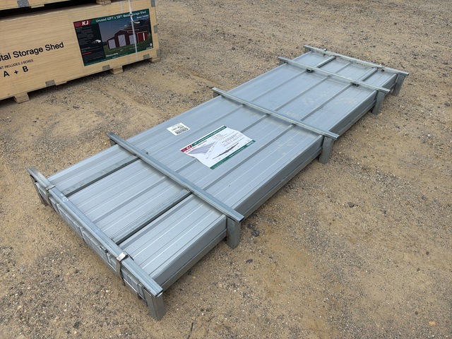 (100) Piece Lot of 10' Long Corrugated Steel Panels