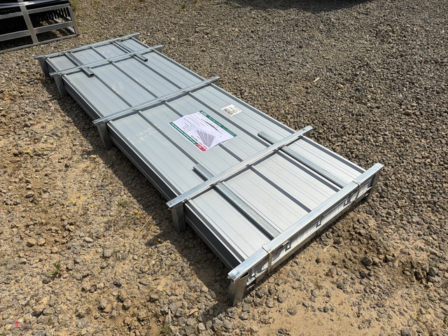 (100) Piece Lot of 10' Long Corrugated Steel Panels