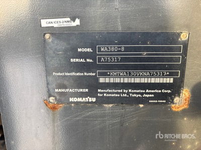 Komatsu WA380-8 ホイールローダー