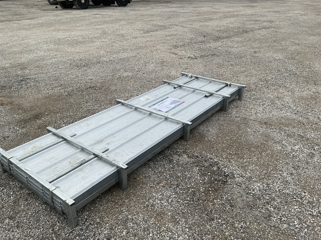 (100) Piece Lot of 10' Long Corrugated Steel Panels