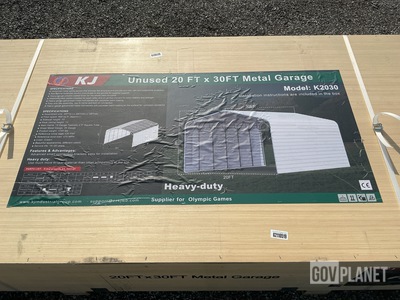 KJ K2030 Metal Garage - Unused