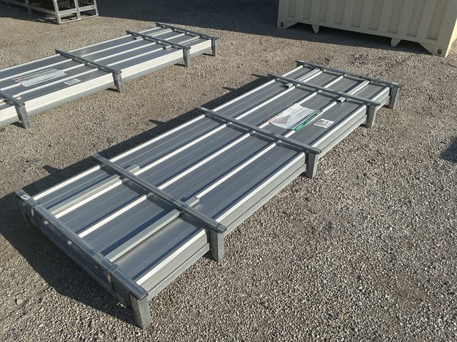 (100) Piece Lot of 10' Long Corrugated Steel Panels (100) Piece Lot of 10' Long Corrugated Steel Panels
