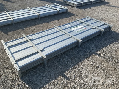 (100) Piece Lot of 10' Long Corrugated Steel Panels