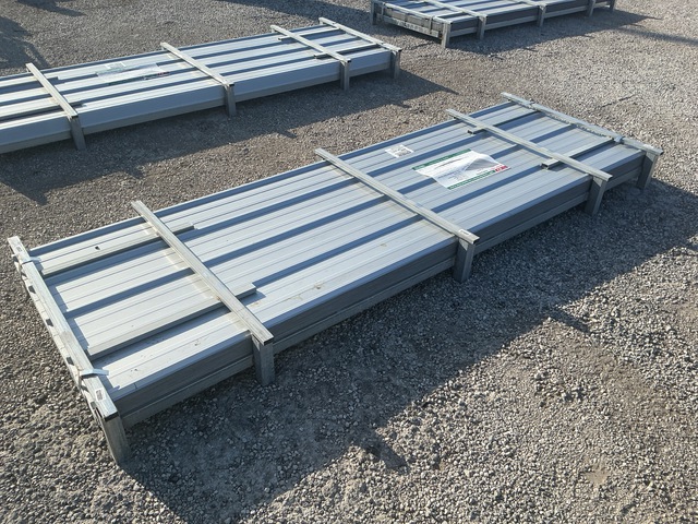 (100) Piece Lot of 10' Long Corrugated Steel Panels (100) Piece Lot of 10' Long Corrugated Steel Panels