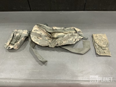 (144) M4 Two Mag Pouches, (43) Waist Packs & Assorted Items
