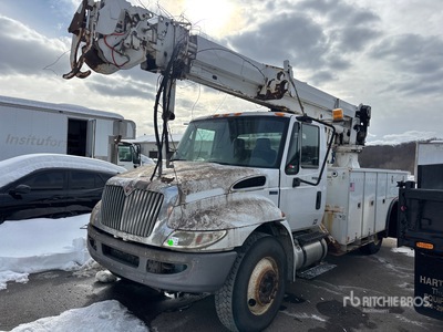 2012 Altec DM47 TR on 2013 International 4300 4x2 Digger Derrick Truck (Inoperable)
