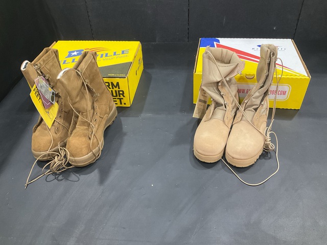 (23) Pairs of Combat Boots & (5) Pairs of Men's Boots