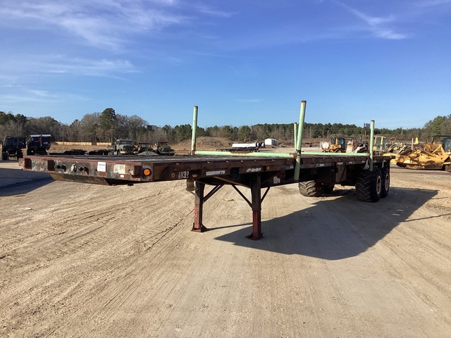 1984 Aztec 44 ft T/A Flatbed Trailer