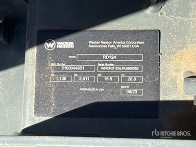 2023 Wacker RD12A Double Drum Roller