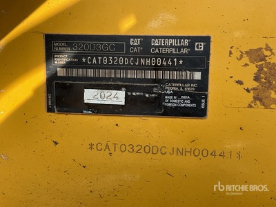 2024 Cat 320D3GC Tracked Excavator