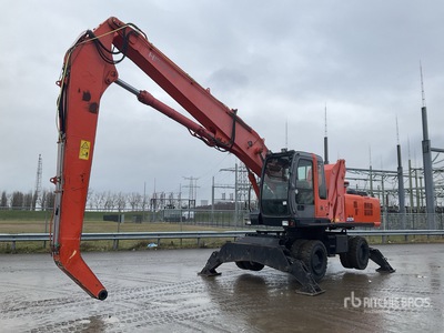 2004 Hitachi ZX210W Wiel materiaalverwerker