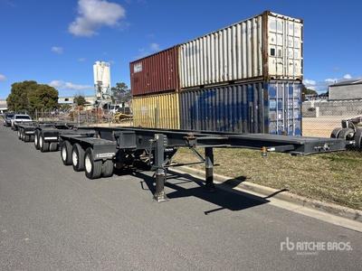 2014 SOUTHERN CROSS 6.2 m Tri/A Remolque Portacontenedores