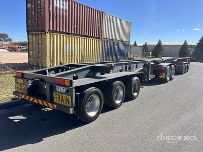 2014 SOUTHERN CROSS 6.2 m Tri/A Remolque Portacontenedores