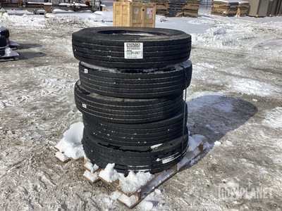 (5) Dunlop 10R22.5 Tires