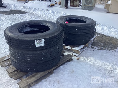 (6) Dunlop 10R22.5 Tires