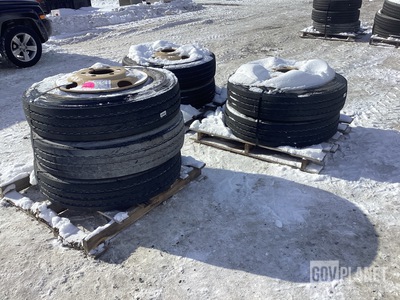 (7) Continental 10R22.5 Tires w/Wheels
