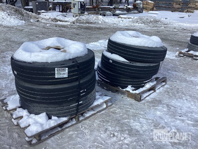 (6) Continental 10R22.5 Tires w/Wheels