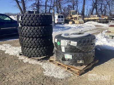 (6) Michelin 14.00R20 Tires w/Wheels
